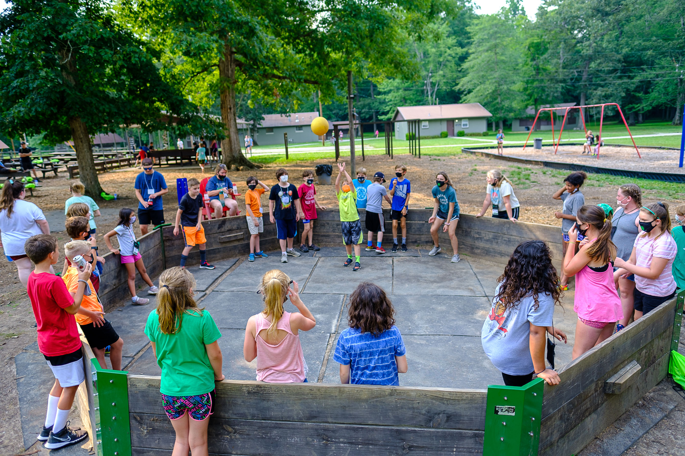 Students at 4-H camp