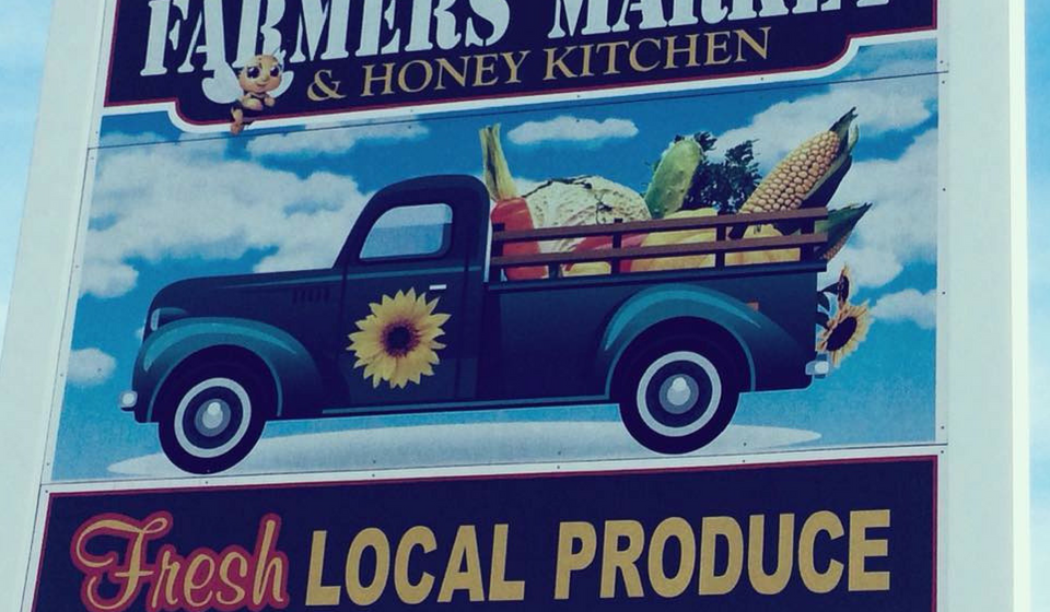 Muhlenberg County Farmers Market sign